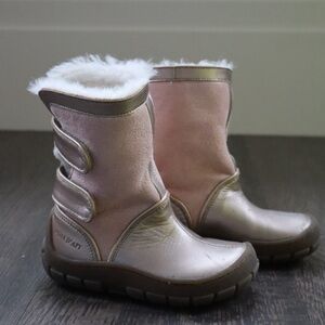 Pom D'Api Pink and Gold Girks Boots US Size 8